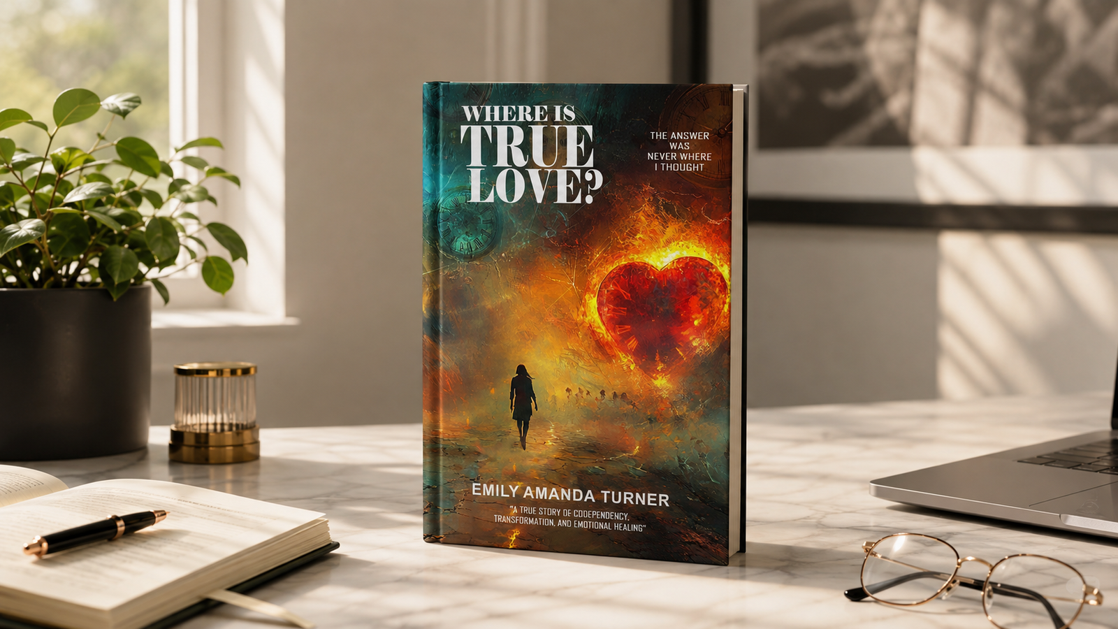 Where Is True Love? by Emily Amanda Turner on a writing desk